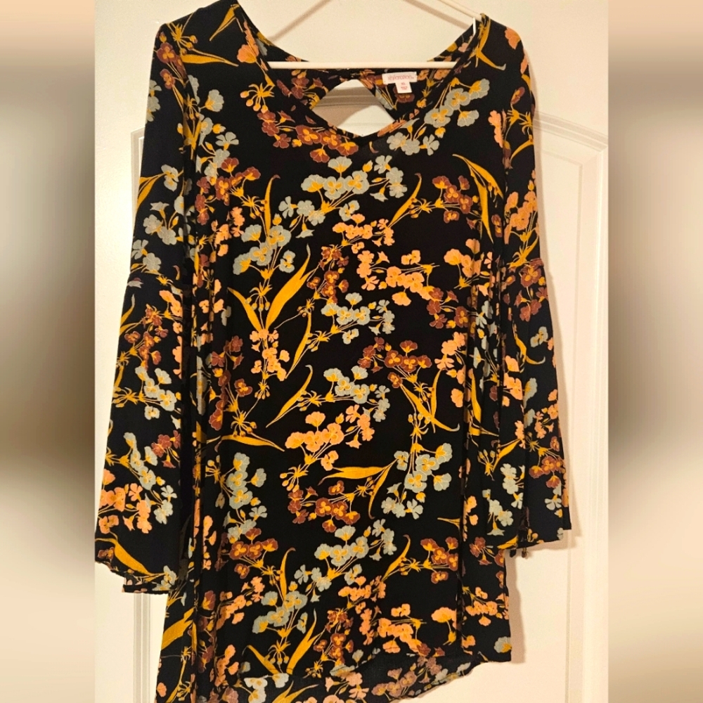 Fall floral dress